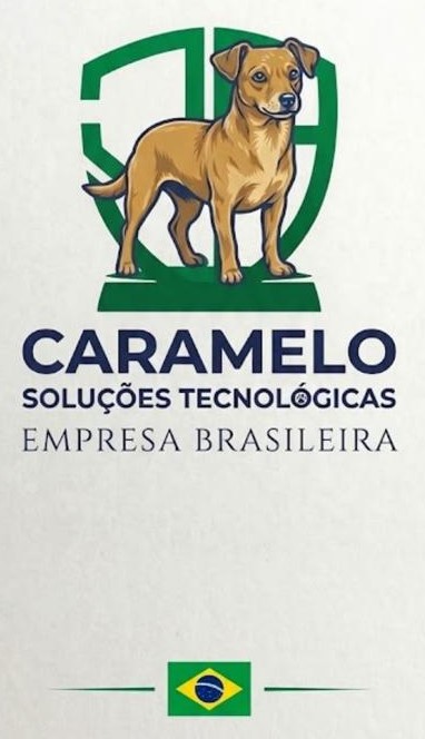 Caramelo Soluções Tecnológicas - Empresa Brasileira Logo Mascot